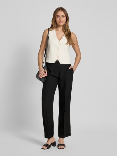 Someday Stoffen broek met elastische band, model 'Cenya' Zwart - 1