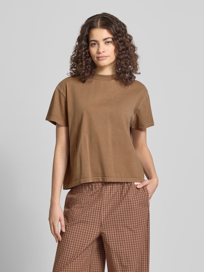 OH APRIL T-Shirt aus Baumwolle Modell 'Ella' Mittelbraun Mel 4