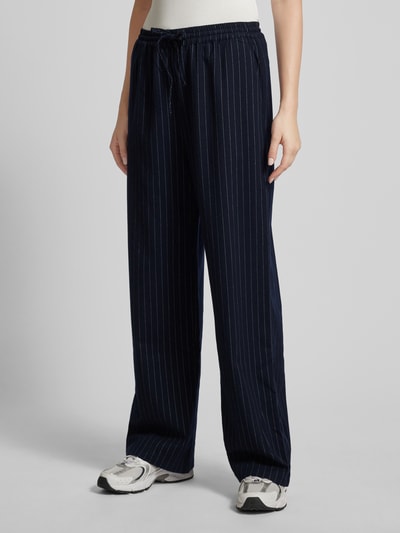 LeGer by Lena Gercke Wide Leg Stoffhose mit Tunnelzug Modell 'Rabea' Mittelgrau Melange 4