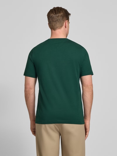 Tommy Hilfiger t-shirt o kroju regular fit z czystej bawełny Ciemnozielony 5