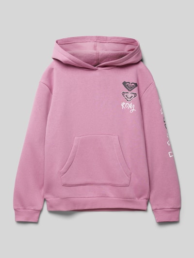 Roxy Regular Fit Hoodie mit Label-Print Modell 'SURF FEELING' Mauve 1