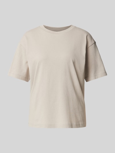 Jake*s Casual Oversized T-Shirt mit überschnittenen Schultern Hellgrau 2