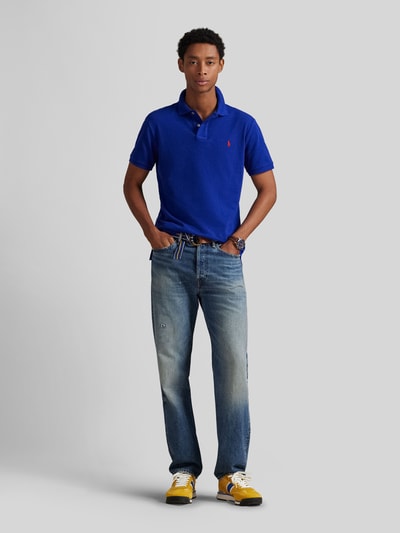 Polo Ralph Lauren Slim fit poloshirt van puur katoen Koningsblauw gemêleerd - 1