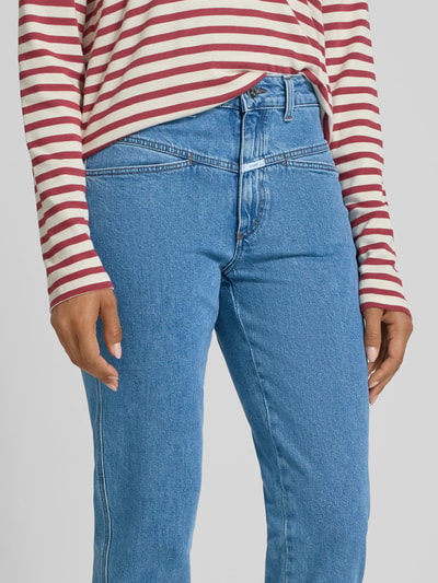 Closed Slim Fit Jeans mit Ziernähten Jeansblau 3