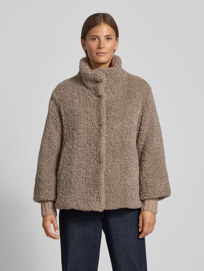 WHITE LABEL Jacke mit Teddyfell Taupe 4
