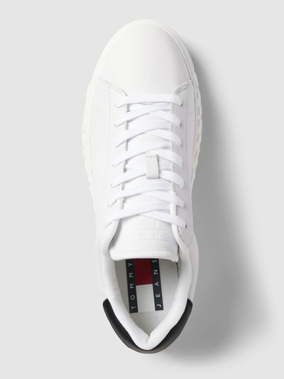 Tommy Jeans Sneakers van leer met labeldetail Wit - 3