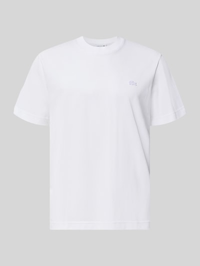 Lacoste Regular Fit T-Shirt aus reiner Baumwolle Weiss 1
