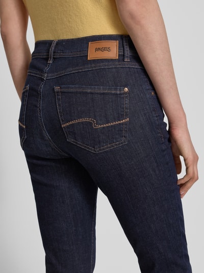 Angels Skinny fit jeans in 5-pocketmodel, model 'Ornella' Donkerblauw - 3