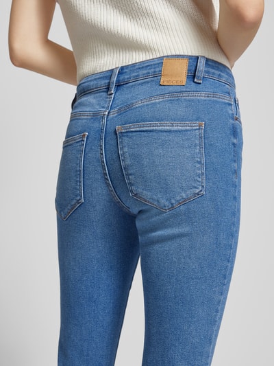 Pieces High-Waist-Jeans Modell 'DANA' Jeansblau 3