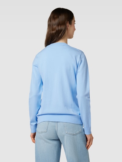 Tommy Hilfiger Strickpullover mit V-Ausschnitt Bleu 5