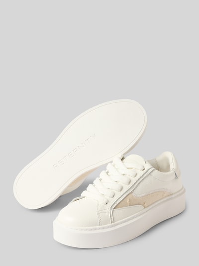 RETERNITY Sneakersy z prawdziwej skóry model 'L’ÉQUIPE' Złamany biały 4