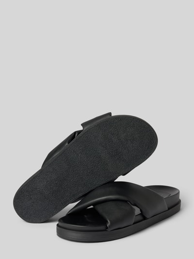 Only Slippers met structuurmotief, model 'MINNIE' Zwart - 4