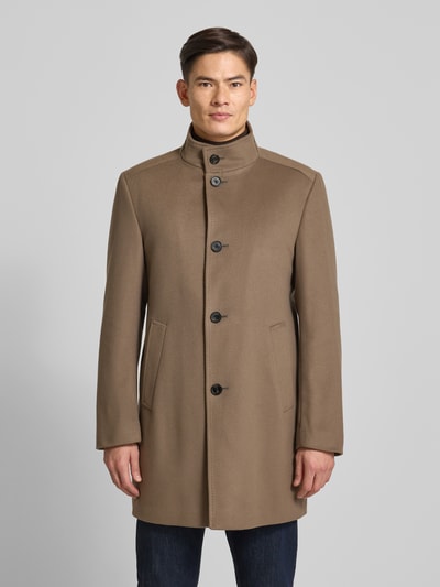 JOOP! COLLECTION Regular Fit Mantel aus Schurwoll-Mix mit Kaschmir-Anteil Modell 'MARON' Oliv 4