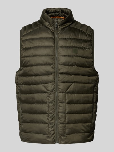 Jack & Jones Gewatteerde bodywarmer met ritszakken Olijfgroen - 2
