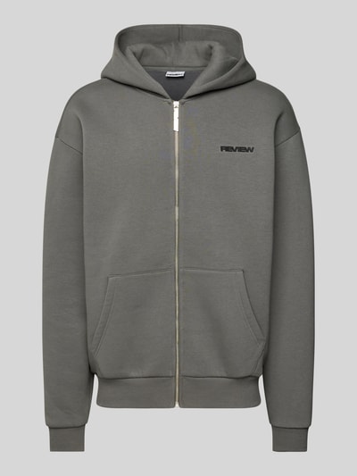 REVIEW Essentials Zip Hoodie Dunkelgrau 2