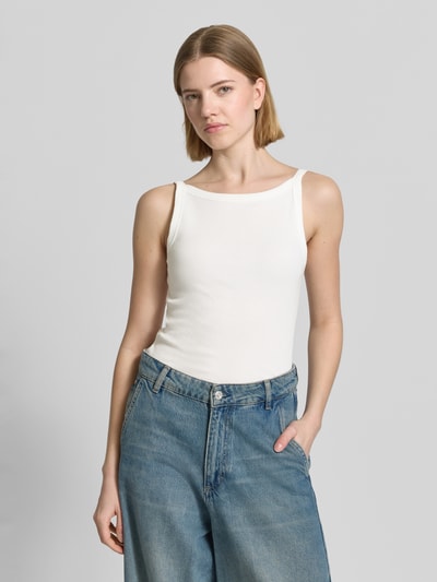 OPUS Trägertop in Ripp-Optik Modell 'Izli' Offwhite 4