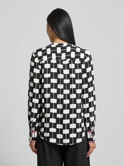 Emily Van den Bergh Blusenshirt mit V-Ausschnitt Black 5