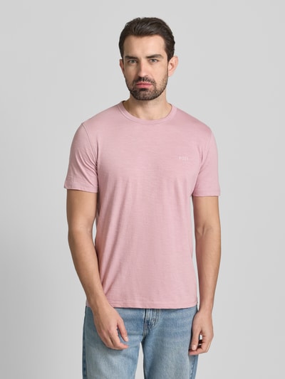 BOSS Orange Slim fit T-shirt van puur katoen, model 'TEGOOD'  Roze - 4