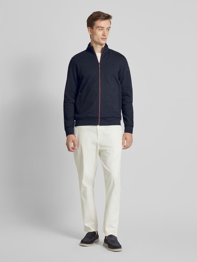 bugatti Sweatjacke mit Stehkragen Marine 1