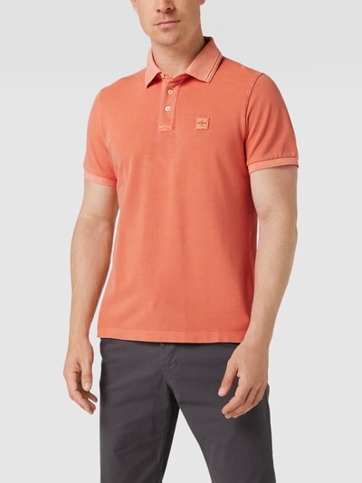 s.Oliver RED LABEL Poloshirt mit Label-Patch Orange 4