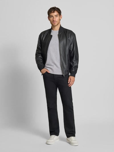 Tom Tailor Denim Regular Fit Pullover aus reiner Baumwolle Hellgrau Melange 1