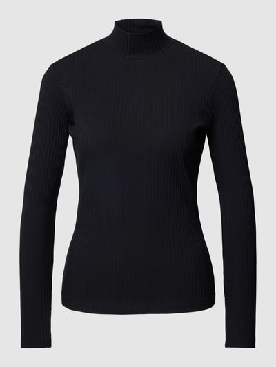 HUGO Longsleeve mit Stehkragen Modell 'Driza' Black 2