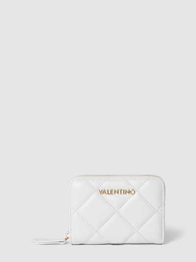 VALENTINO BAGS Portemonnaie mit Label-Detail Modell 'OCARINA' Hellgrau 1