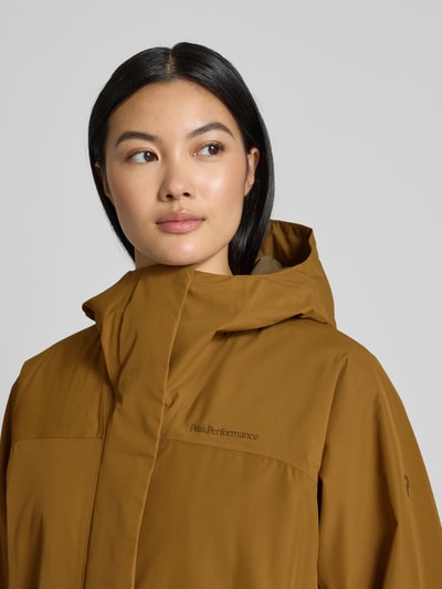 PEAK PERFORMANCE Regular fit parka met logoprint, model 'Treeline' Kaki - 3