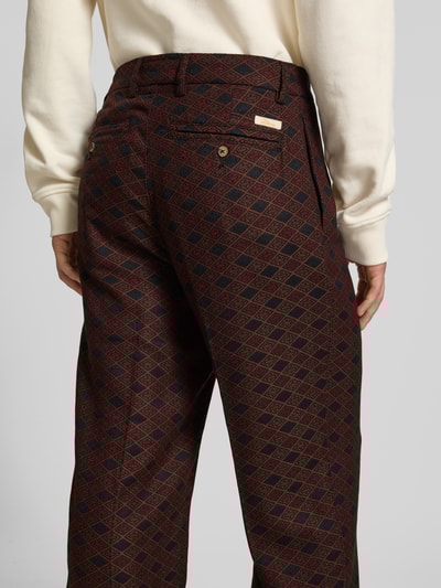 BLKVIS Straight leg stoffen broek met persplooien Zwart - 3