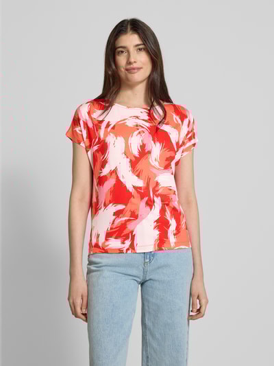 s.Oliver RED LABEL Relaxed fit T-shirt van viscosemix Rood - 4