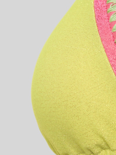 Detailaufnahme van Bikini mit Ziersteinen Modell 'Blucostora' van Banana Moon, elastische materiaalmix, siersteentjes, stitching, regular fit
