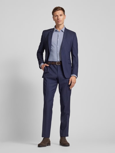 HUGO Slim Fit Business-Hemd mit Kentkragen Modell 'Kenno' Marine 1