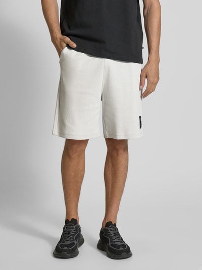 Tom Tailor Denim Relaxed fit sweatshorts van katoenmix Lichtgrijs - 4