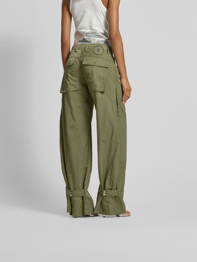 Rabanne Stoffhose mit Gesäßtaschen Khaki 5
