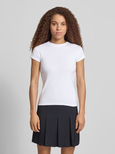 Topshop T-Shirt mit Rundhalsausschnitt Modell 'EVERYDAY' Weiss 4