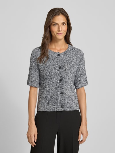 OPUS Kurtka z dzianiny z rękawem o dł. 1/2 model ‘Dacki’ Ciemnoniebieski 4