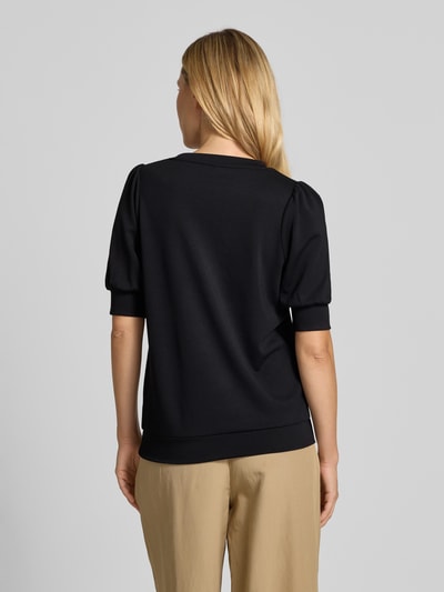 Soyaconcept Sweatshirt met ribboorden, model 'BANU' Zwart - 5