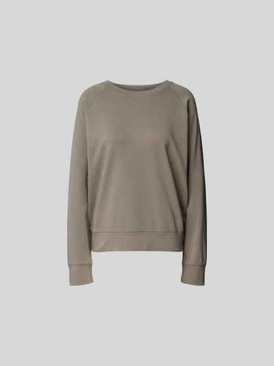 Juvia Sweatshirt mit gerippten Abschlüssen Khaki 1