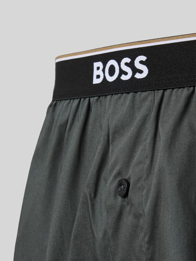 BOSS Regular fit boxershort van puur katoen in een set van 2 stuks Rietgroen - 2