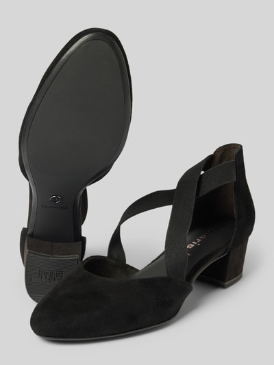 Tamaris Czółenka z elastycznymi wstawkami Czarny 4