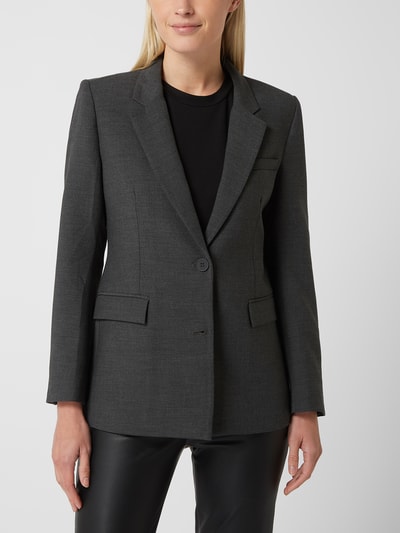 Selected Femme Blazer met 2-knoopssluiting, model 'Frita' Donkergrijs gemêleerd - 4