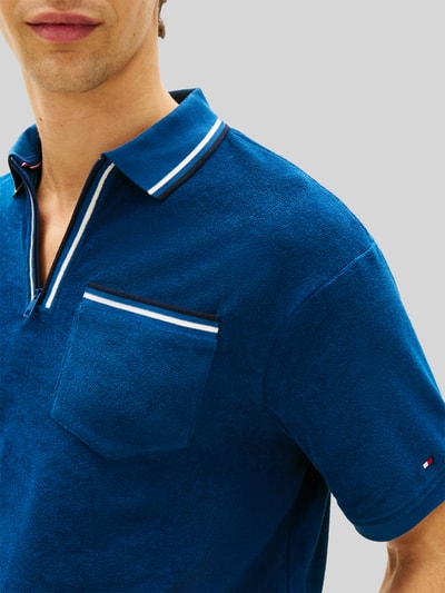 Tommy Hilfiger regular fit poloshirt van badstof Donkerblauw - 3