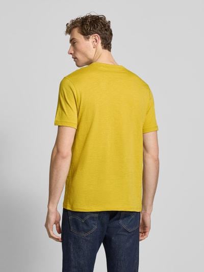BOSS Orange Regular Fit T-Shirt aus reiner Baumwolle Modell 'TEGOOD' GELB 5