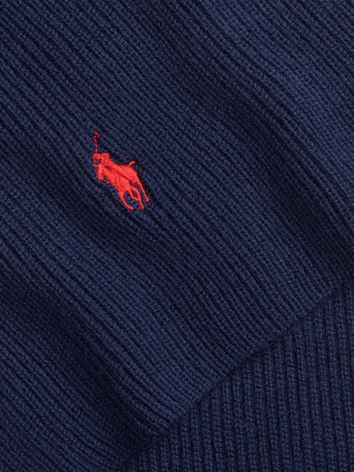 Polo Ralph Lauren Schal aus reiner Wolle mit Logo-Stitching Marine 2