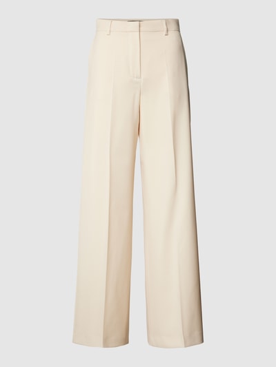 Weekend Max Mara Stoffen broek met persplooien, model 'ANGOLA' Ecru - 2