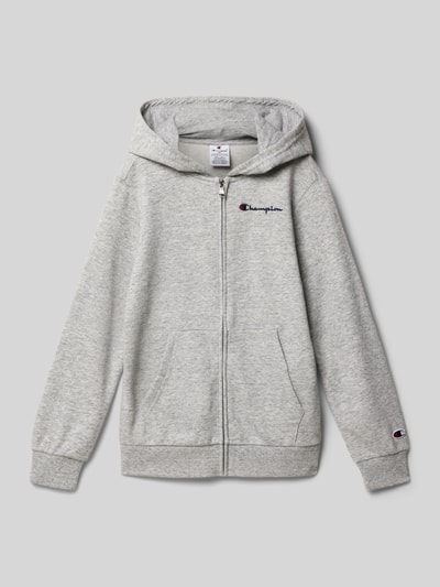 CHAMPION Sweatjacke mit Kapuze Mittelgrau Melange 1