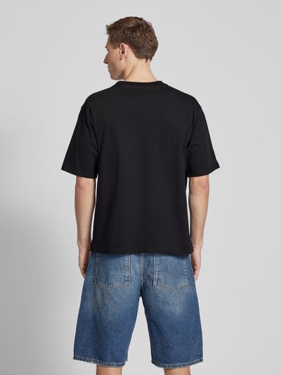 Low Lights Studios Relaxed Fit T-Shirt mit Label-Print Modell 'Superstar' Black 5