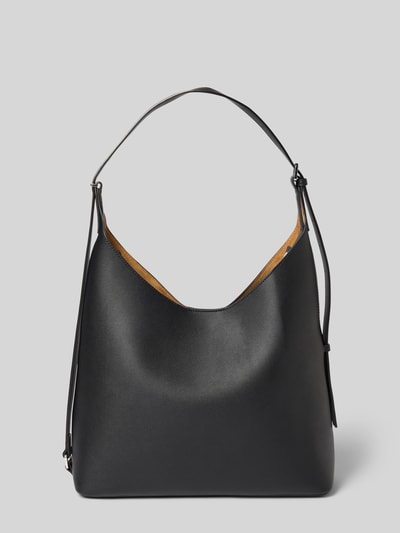 Mango Shoulder Bag in Leder-Optik Modell 'Keops' Black 1