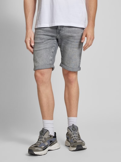 Only & Sons Slim Fit Jeansshorts im 5-Pocket-Design Modell 'PLY' Mittelgrau 4