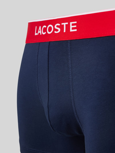 Lacoste Trunks mit elastischem Logo-Bund im 3er-Pack Blau 2